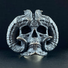 Load image into Gallery viewer, Horned Demon Sterling Silver