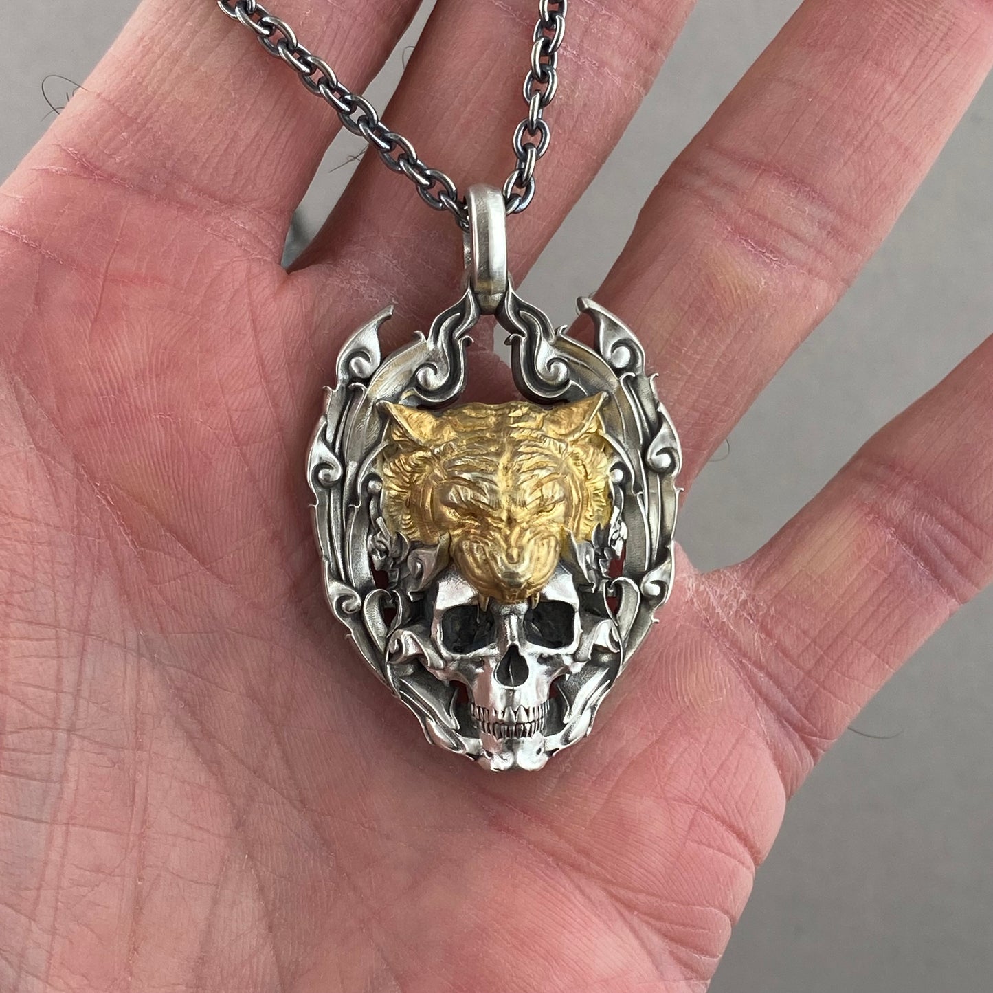 VIP Tiger Skull Pendant