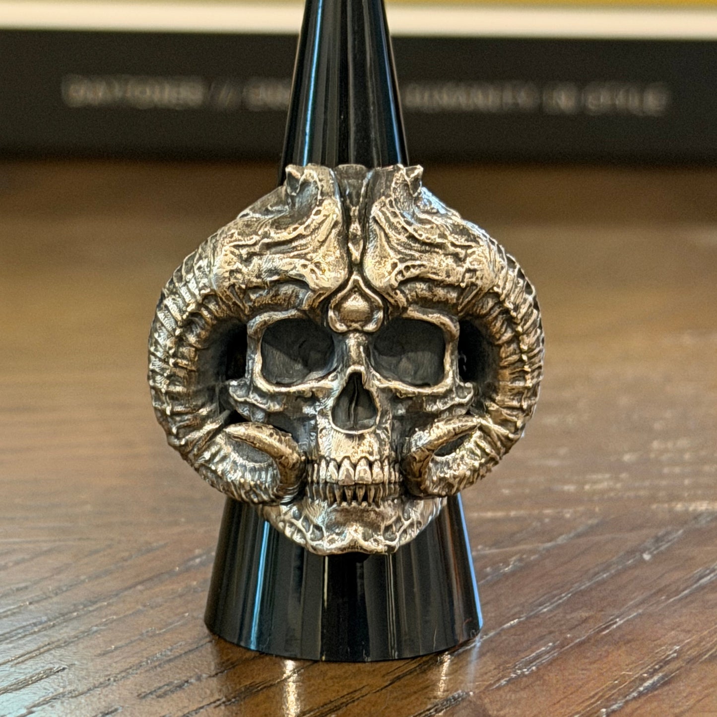 Size 8.5 Horned Demon On Hand