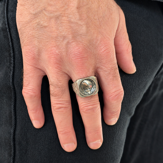 Size 10 Stoic Signet Sterling Silver In Stock