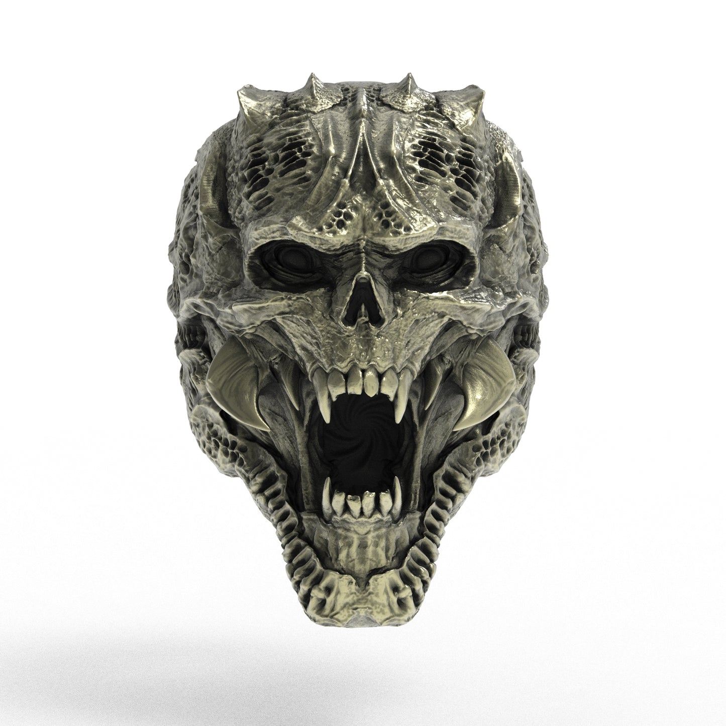 Brass Banshee Omen Ring
