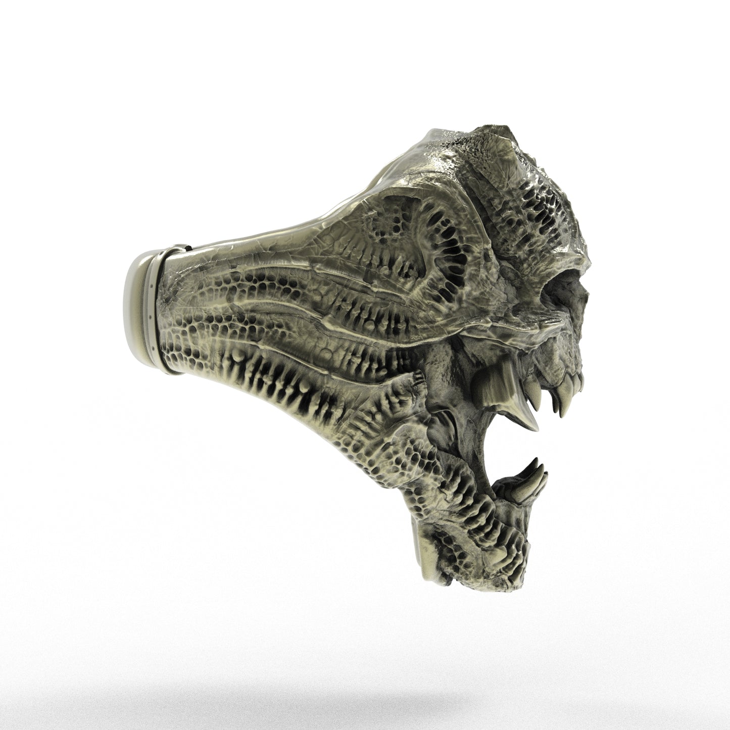 Brass Banshee Omen Ring
