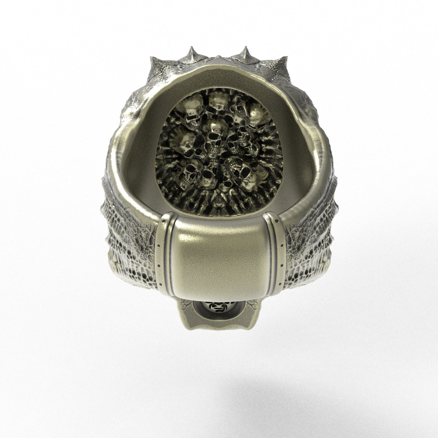 Brass Banshee Omen Ring