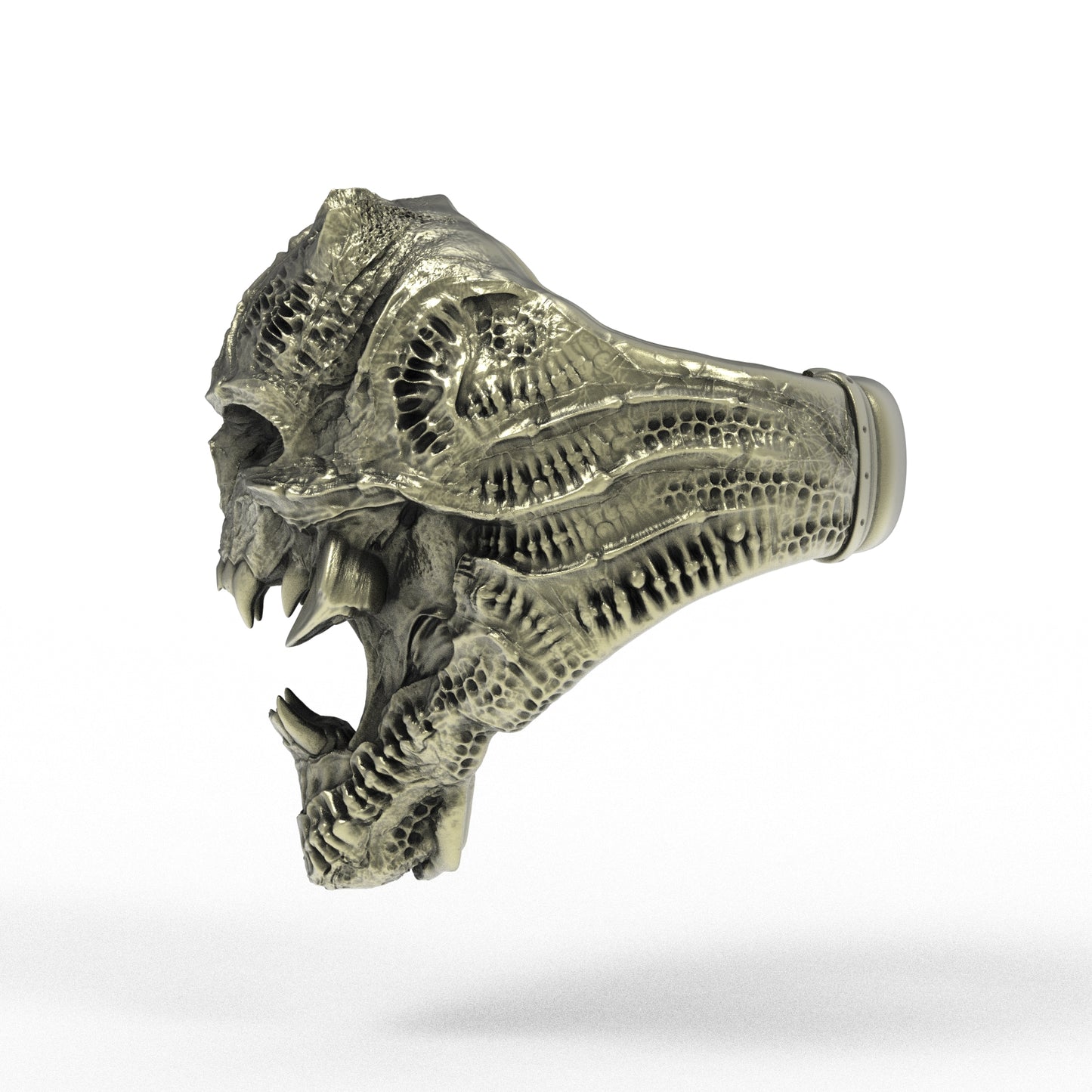 Brass Banshee Omen Ring