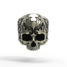 Load image into Gallery viewer, Brass Baroque Skull Ring