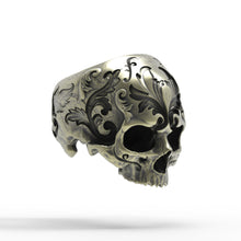Load image into Gallery viewer, Brass Baroque Skull Ring