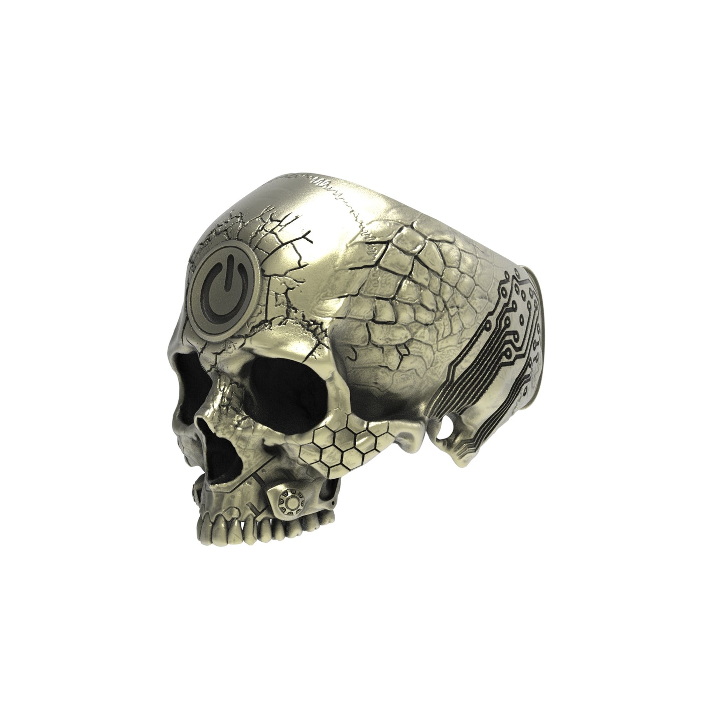 Anillo TechSkull.2 de bronce