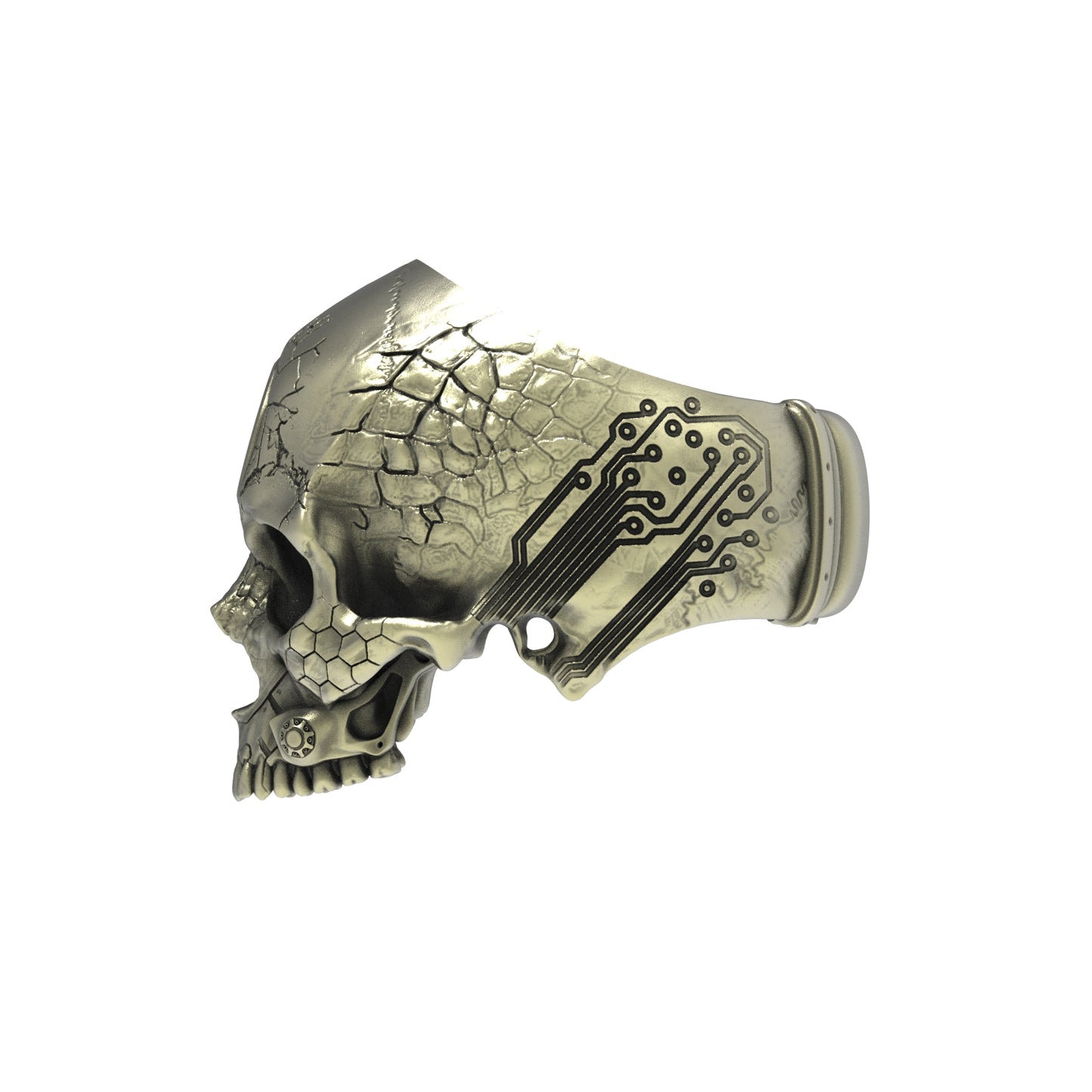 Anillo TechSkull.2 de bronce