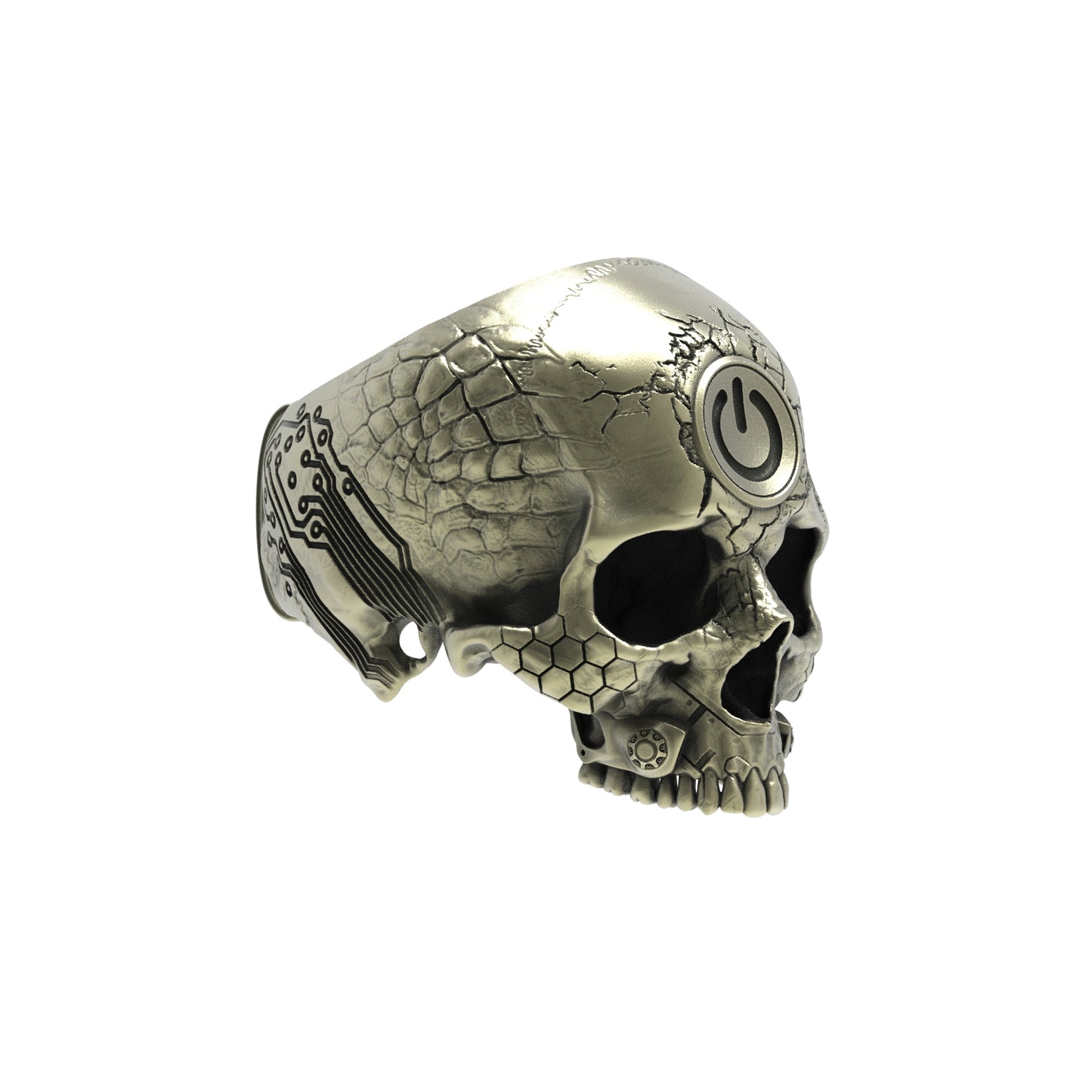 Anillo TechSkull.2 de bronce