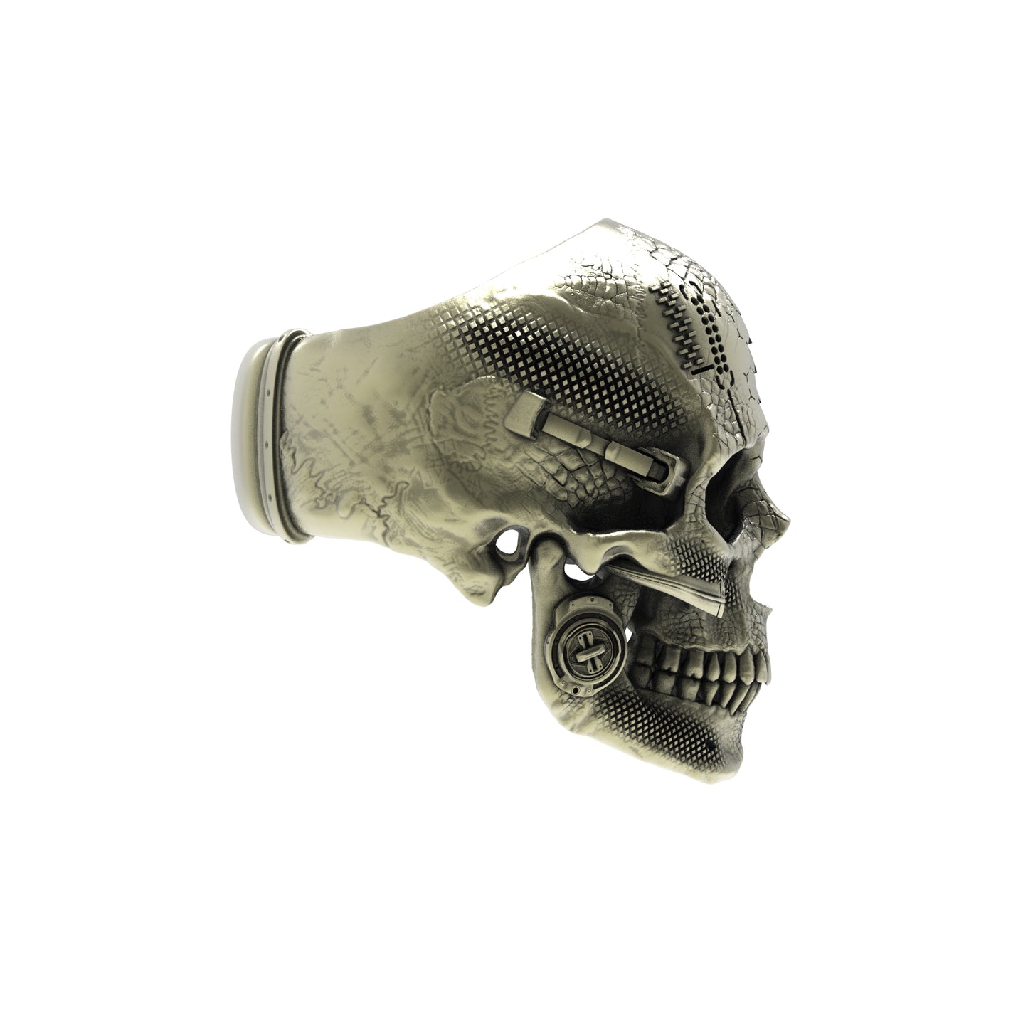 Anillo TechSkull.1 de bronce