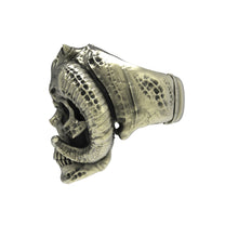 Load image into Gallery viewer, Brass Horned Demon Skull Ring