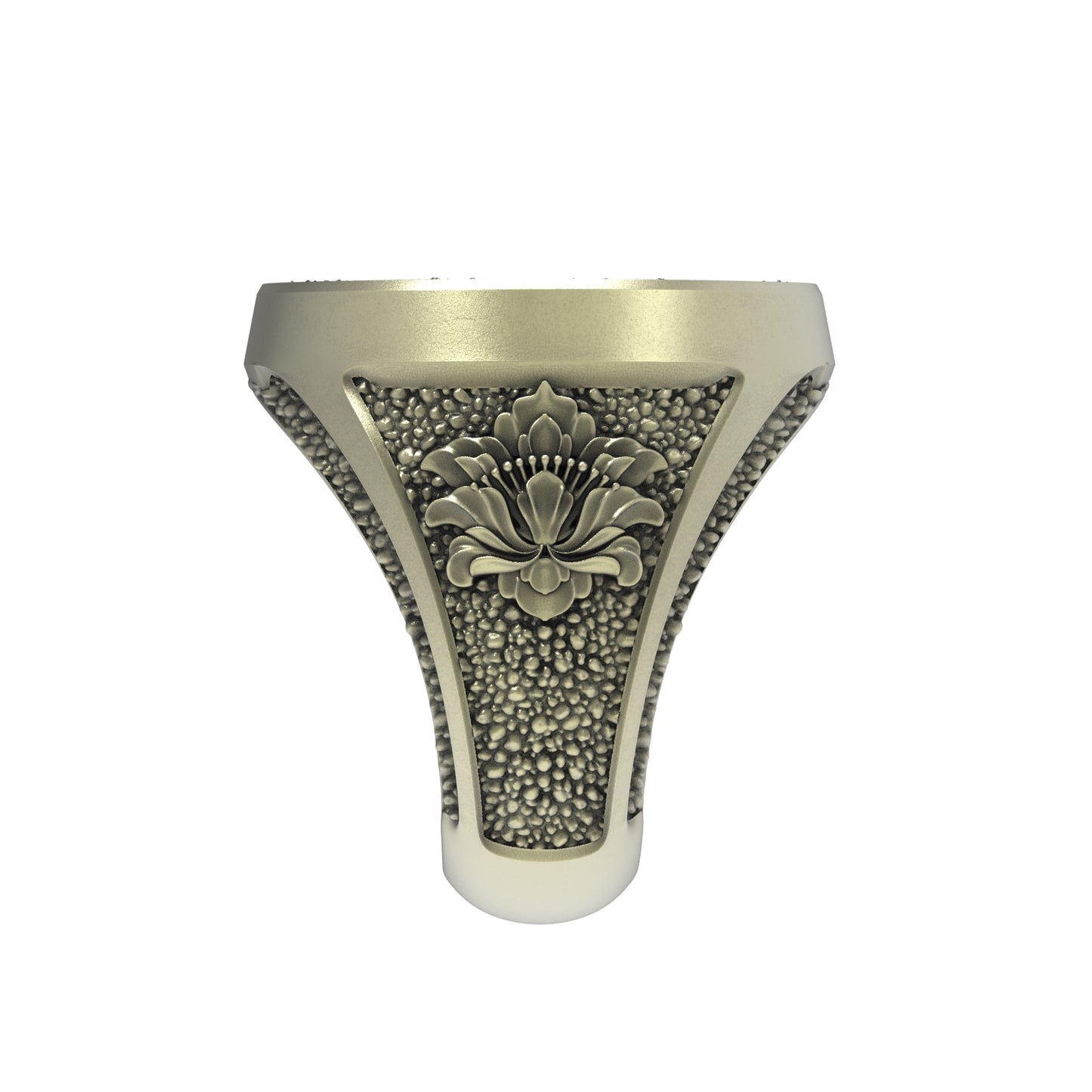 Sello ornamental de bronce
