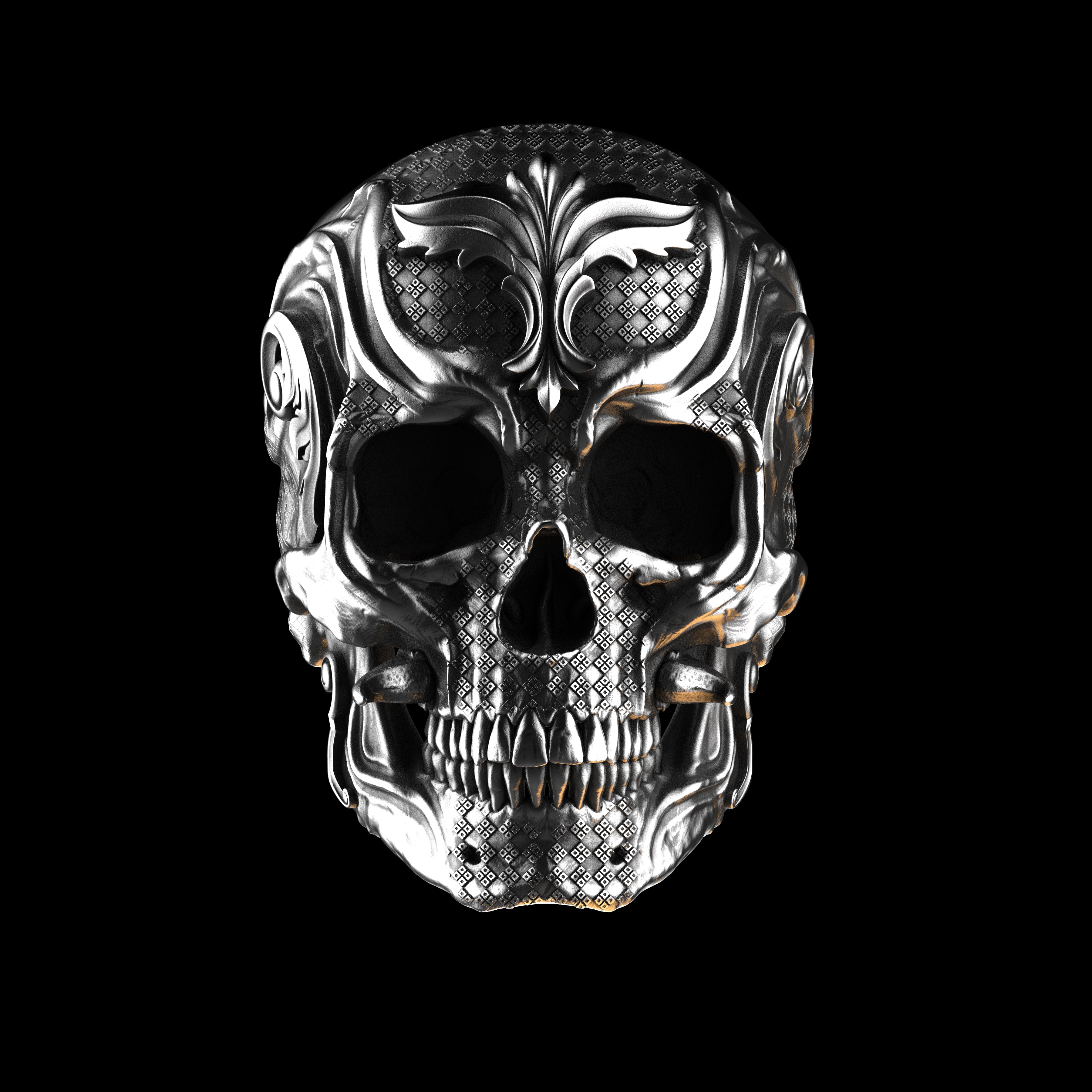Sentinel Skull Ring | Solid .925 Sterling Silver | Geoff Thomas