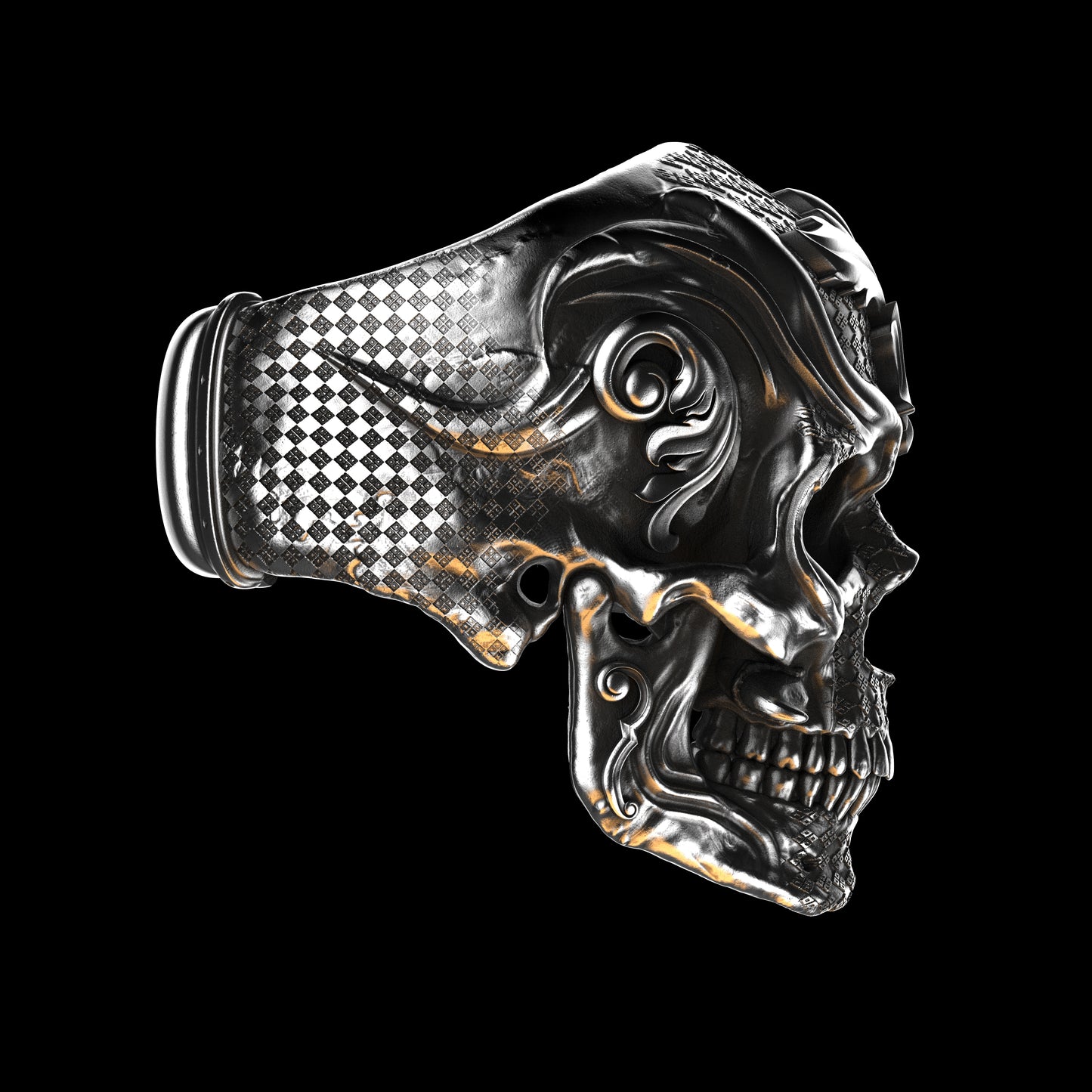 Sentinel Skull Ring Sterling Silver