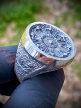 Load image into Gallery viewer, Ornamental Signet Ring Sterling Silver