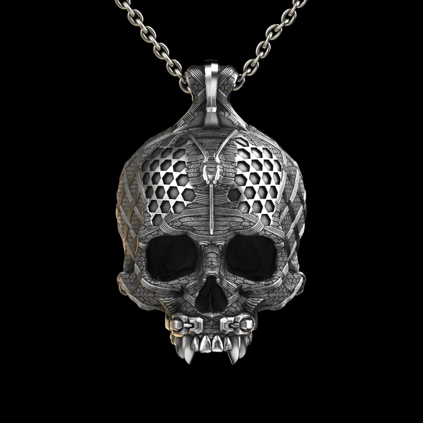 TechSkull.4 Sterling Pendant