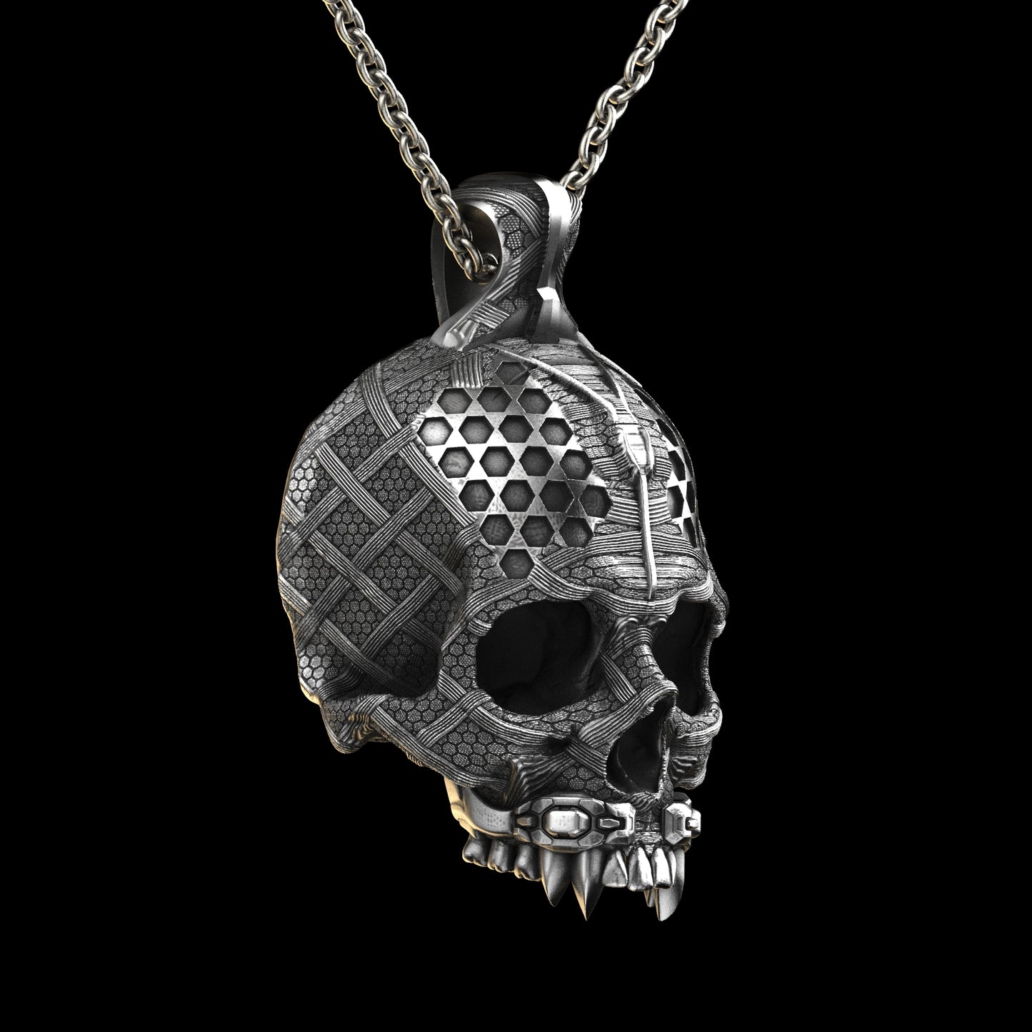 TechSkull.4 Sterling Pendant