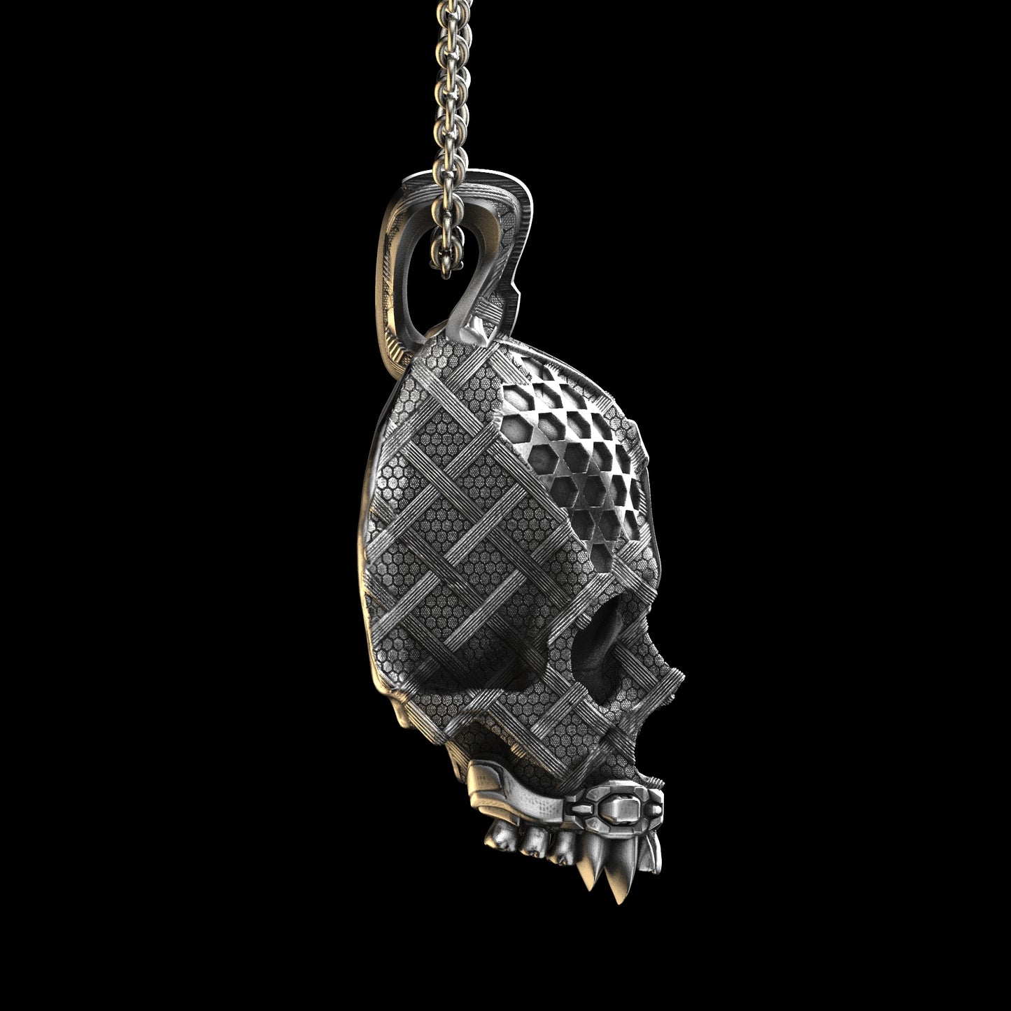 TechSkull.4 Sterling Pendant