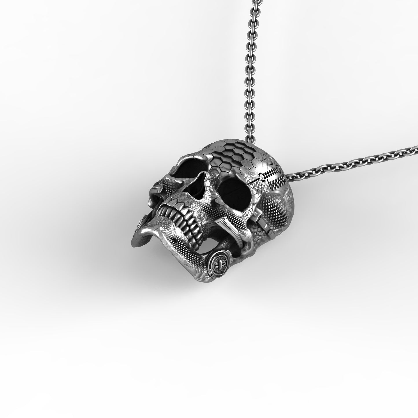 TechSkull.1 Sterling Pendant
