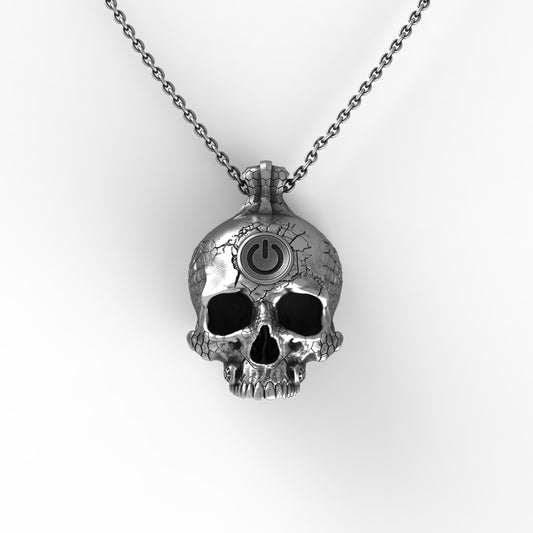 TechSkull.2 Sterling Pendant