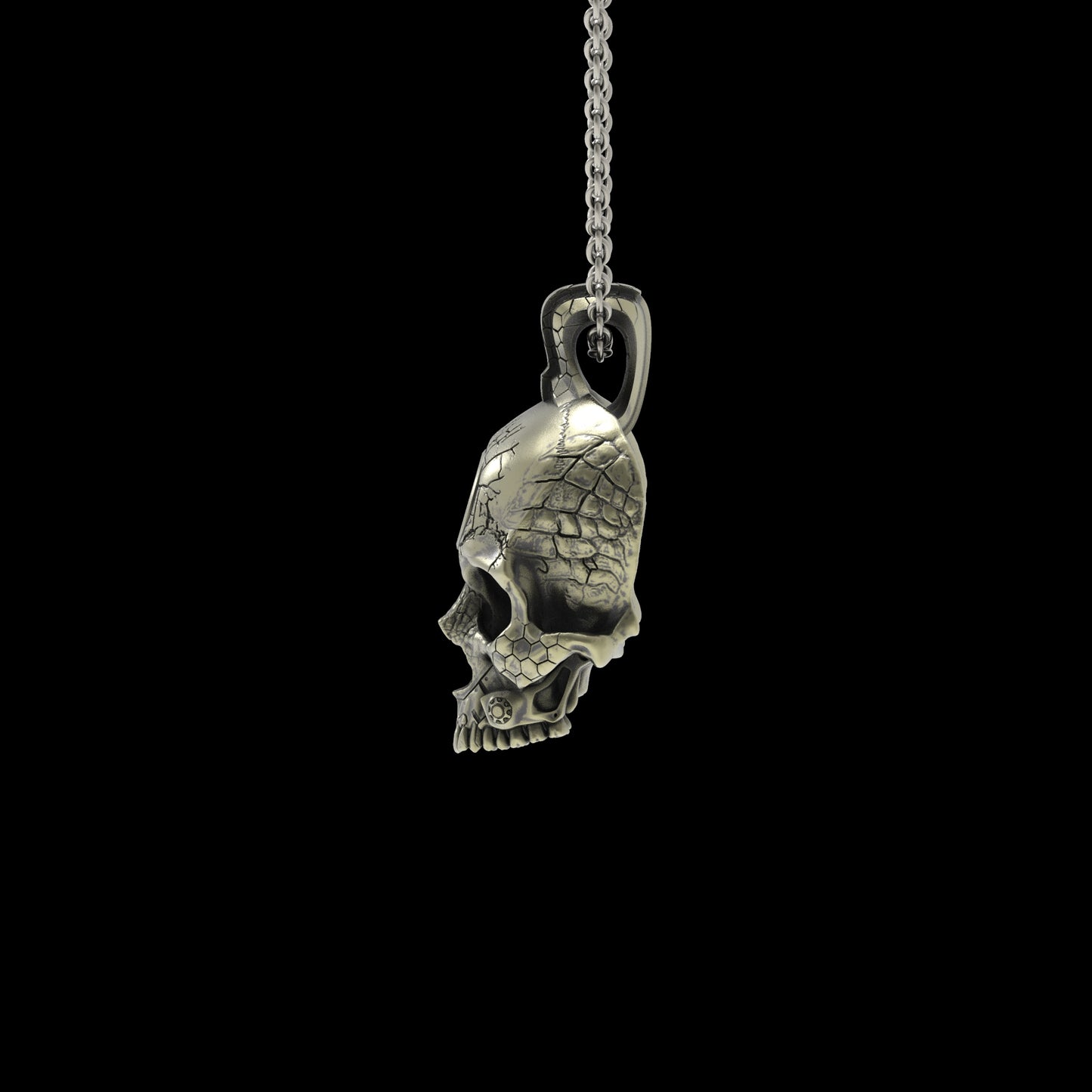 Brass TechSkull.2 Pendant