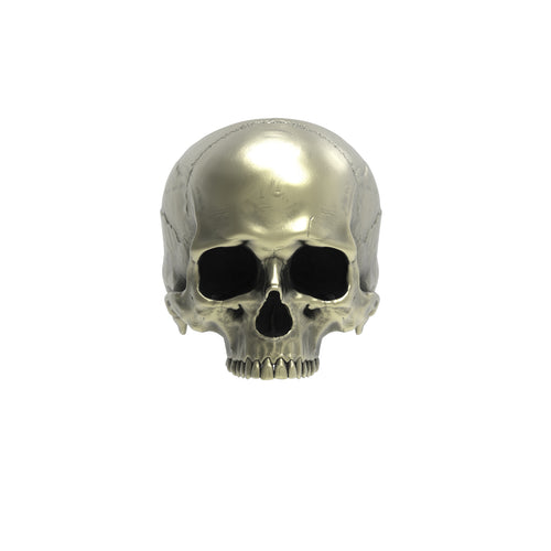 Bronze Anatomical Half Jaw Skull Ring