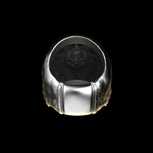Anatomical Skull Ring Half Jaw (SIA) Sterling Silver