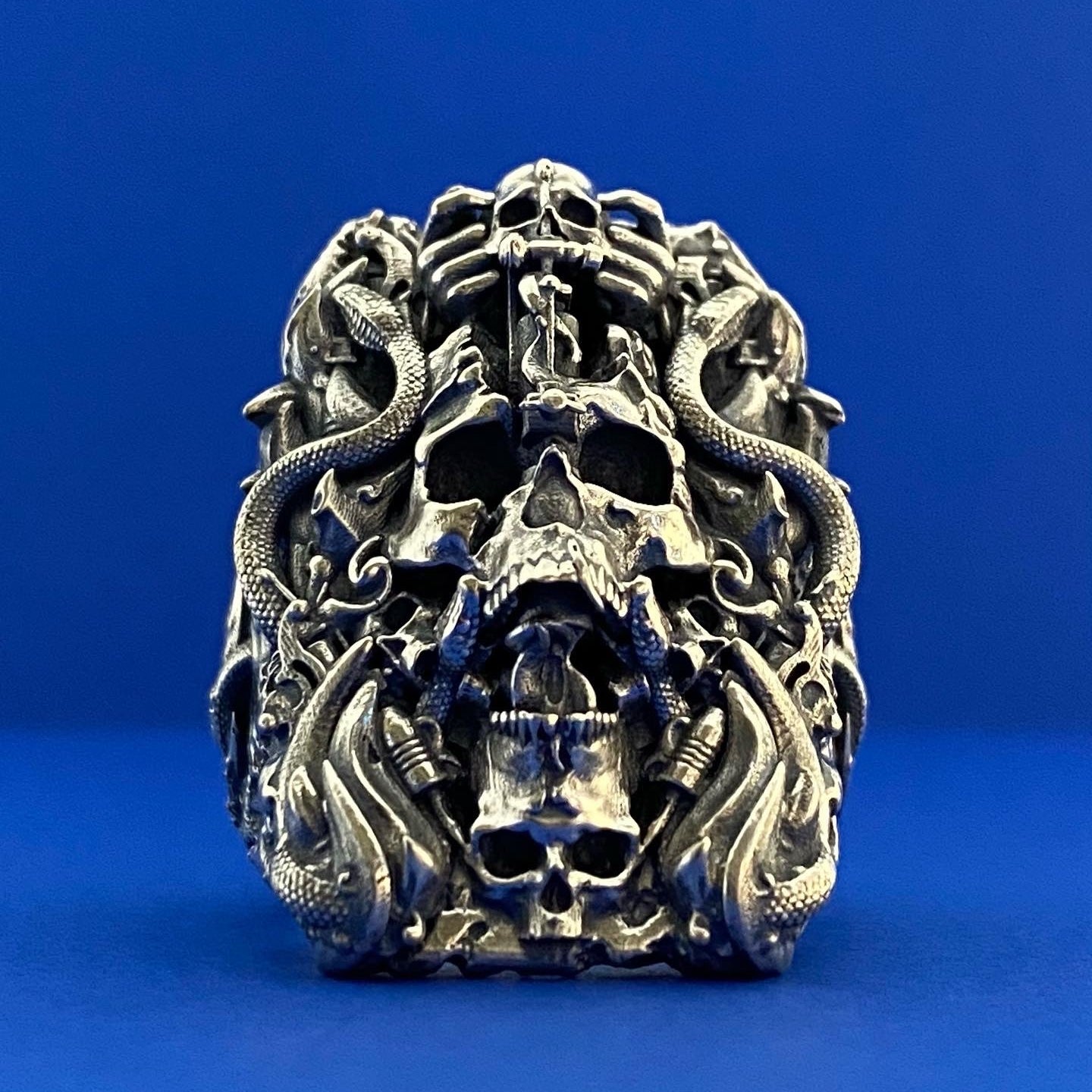Anillo Tótem Tatuaje Plata Esterlina
