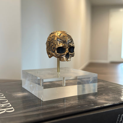 Escultura TechSkull.1 de Latón Pequeña