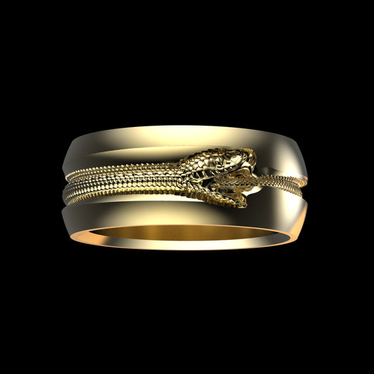 Gold Ouroboros Band