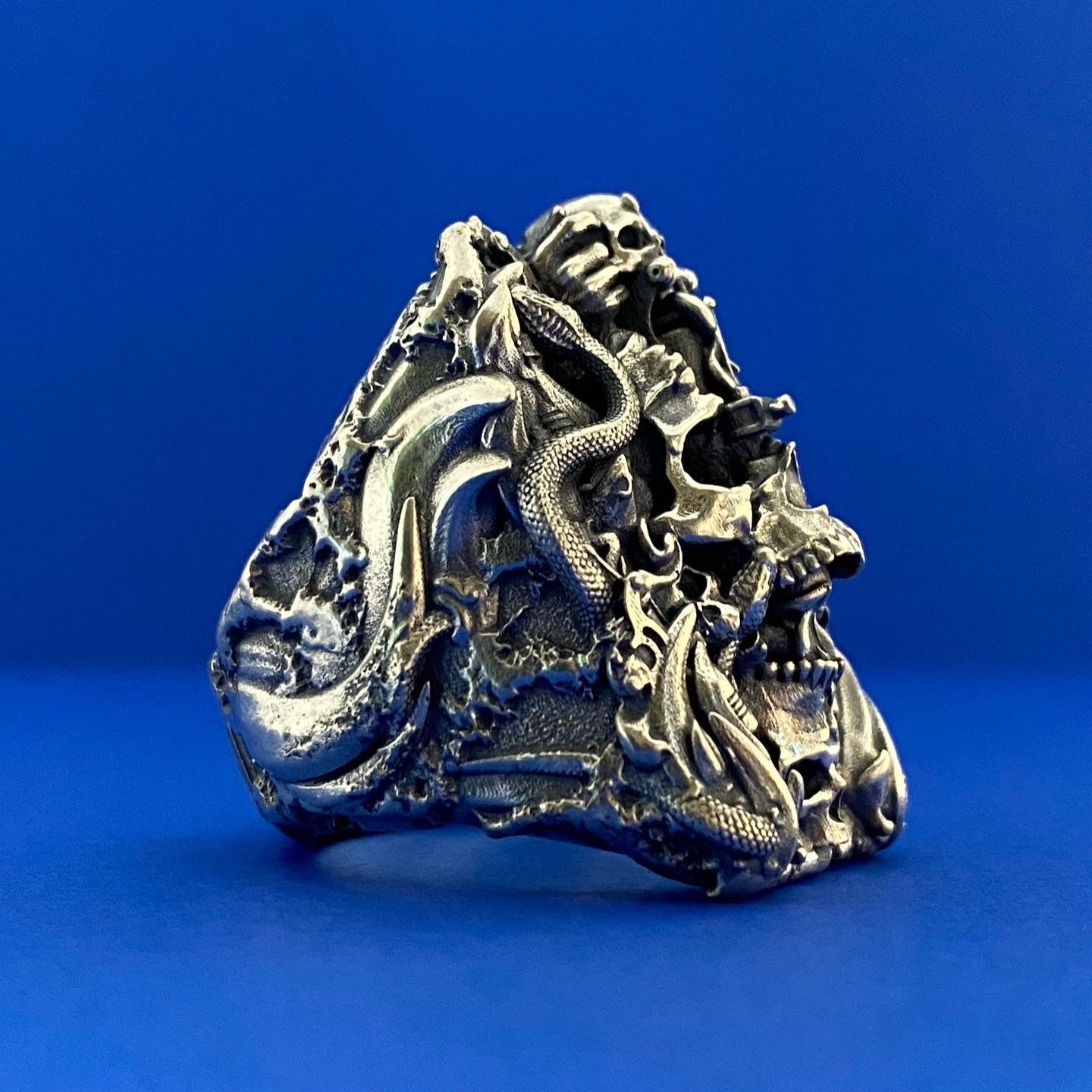 Anillo Tótem Tatuaje Plata Esterlina