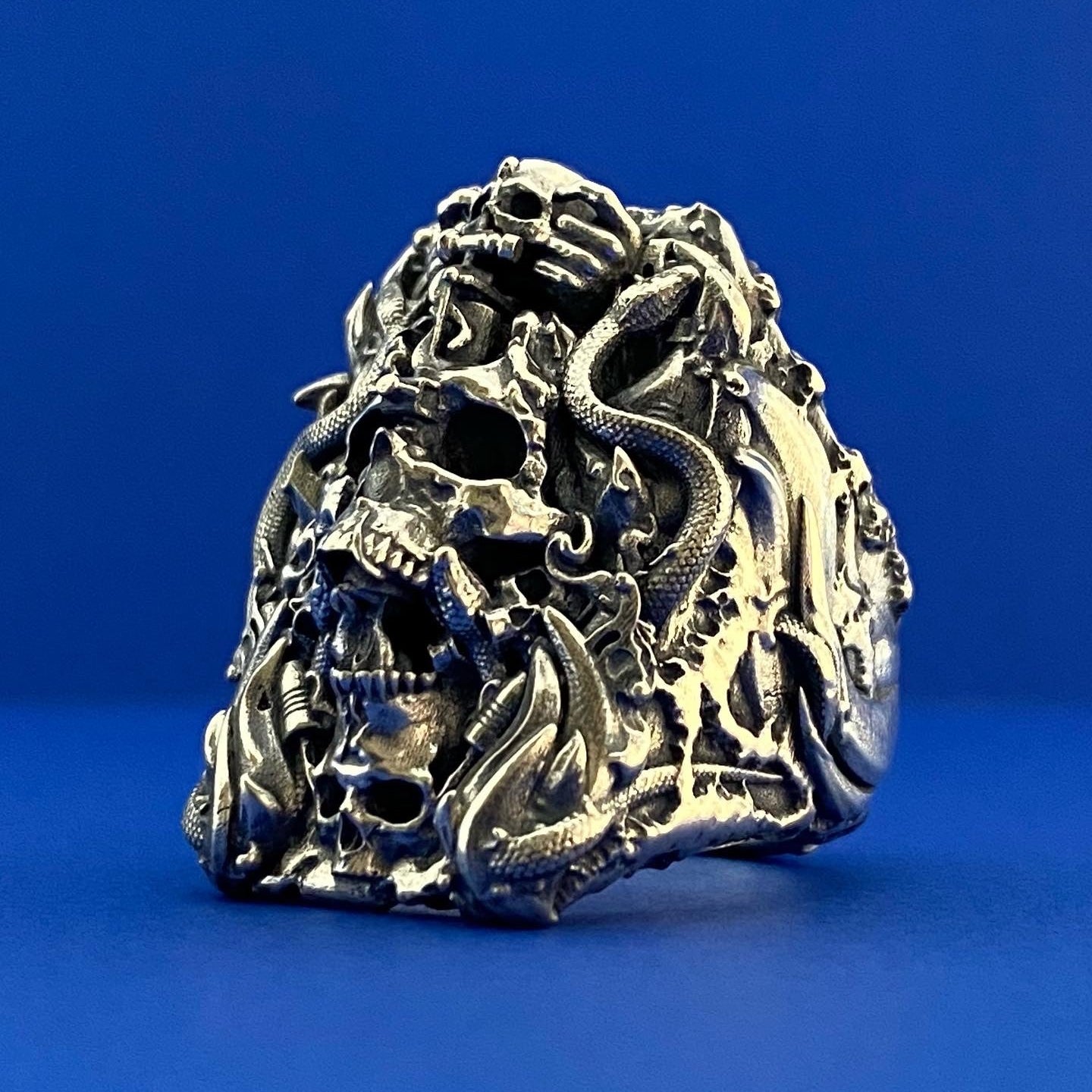 Anillo Tótem Tatuaje Plata Esterlina