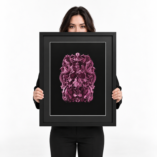 Fuchsia Tattoo Totem | Signed & Framed Edition of 40
