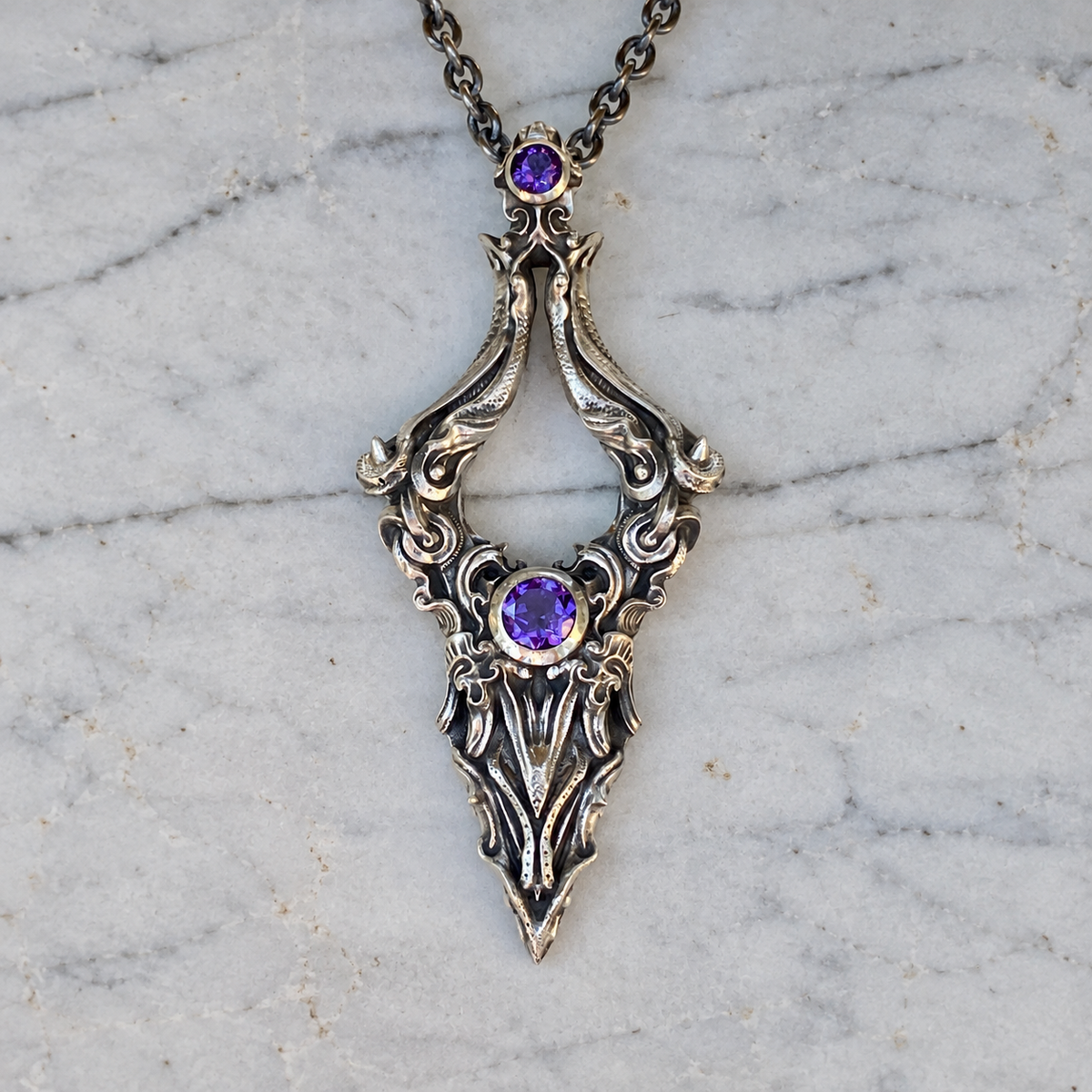 Amethyst Victory Pendant Sterling In Stock