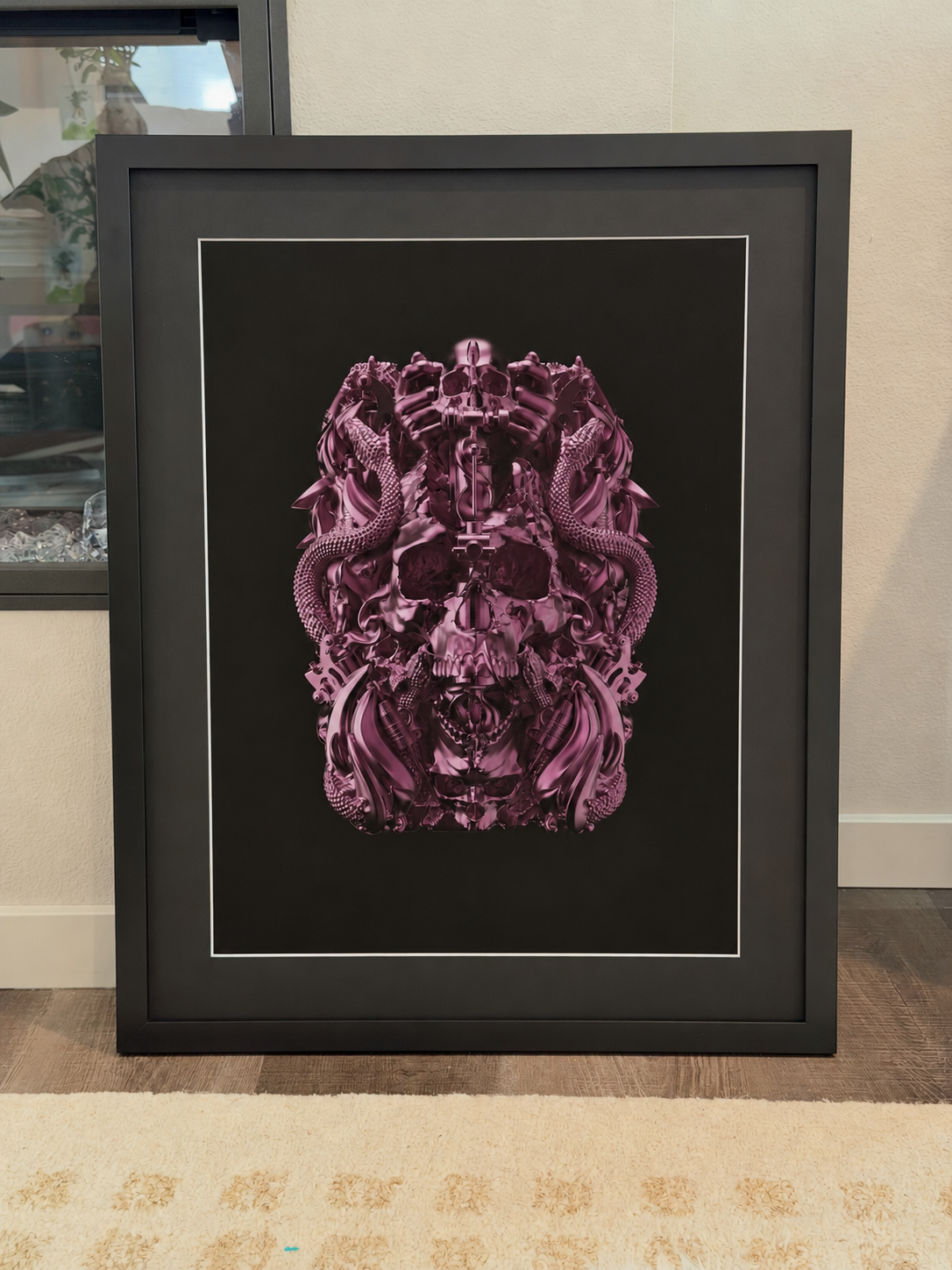 Fuchsia Tattoo Totem — Framed Edition of 40