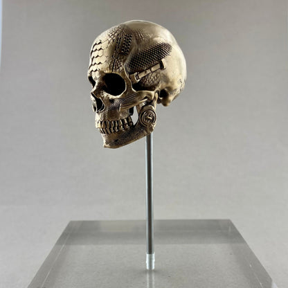 Escultura TechSkull.1 de Latón Pequeña