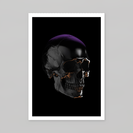 Black Moon Art Print (SIA Skull)