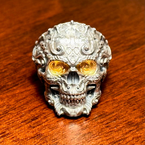 VIP Flourish Skull Ring