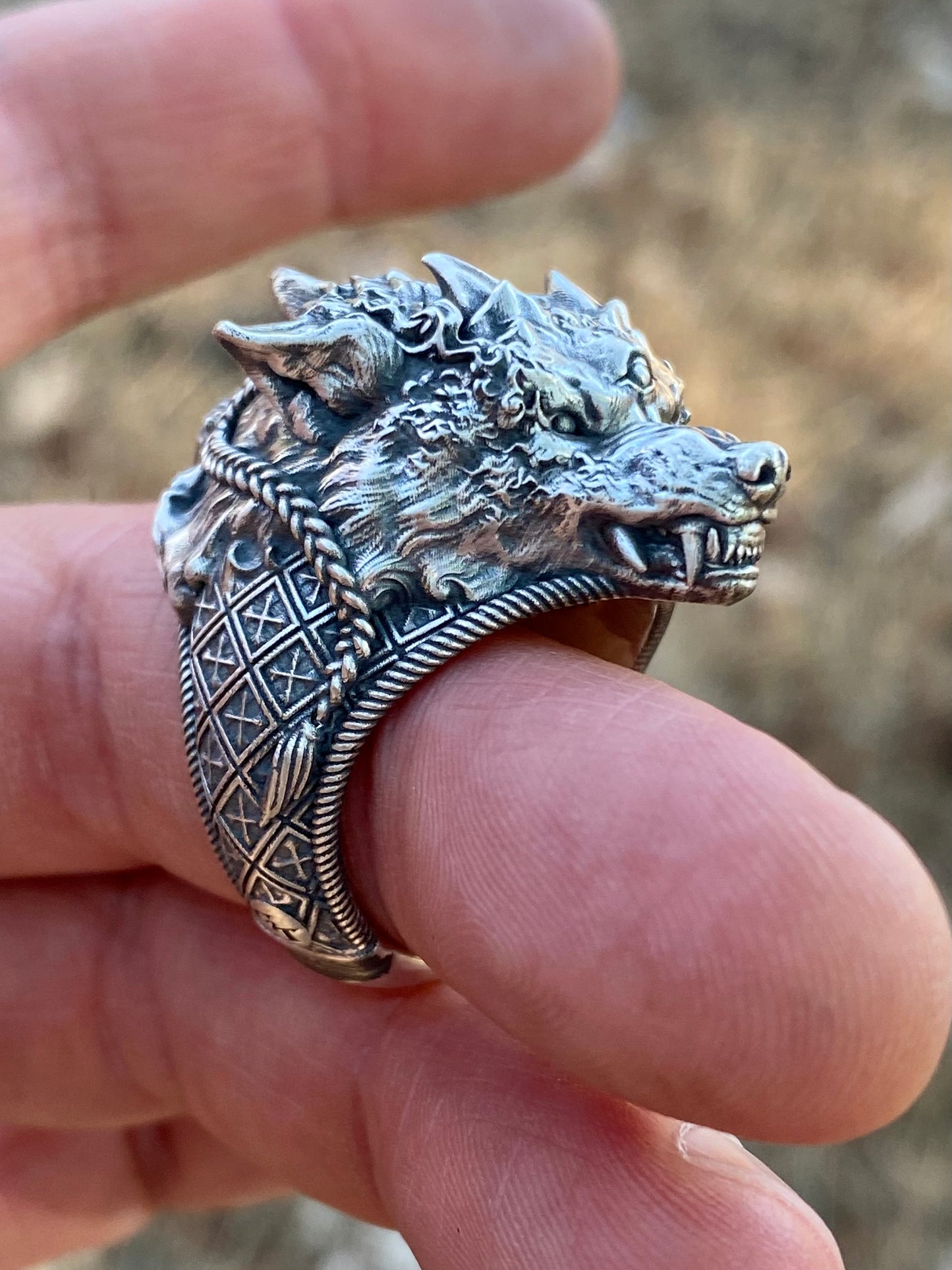 Wolf Shaman Mega Sterling Silver