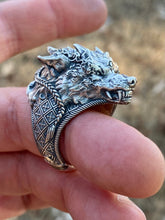 Load image into Gallery viewer, Wolf Shaman Mega Sterling Silver
