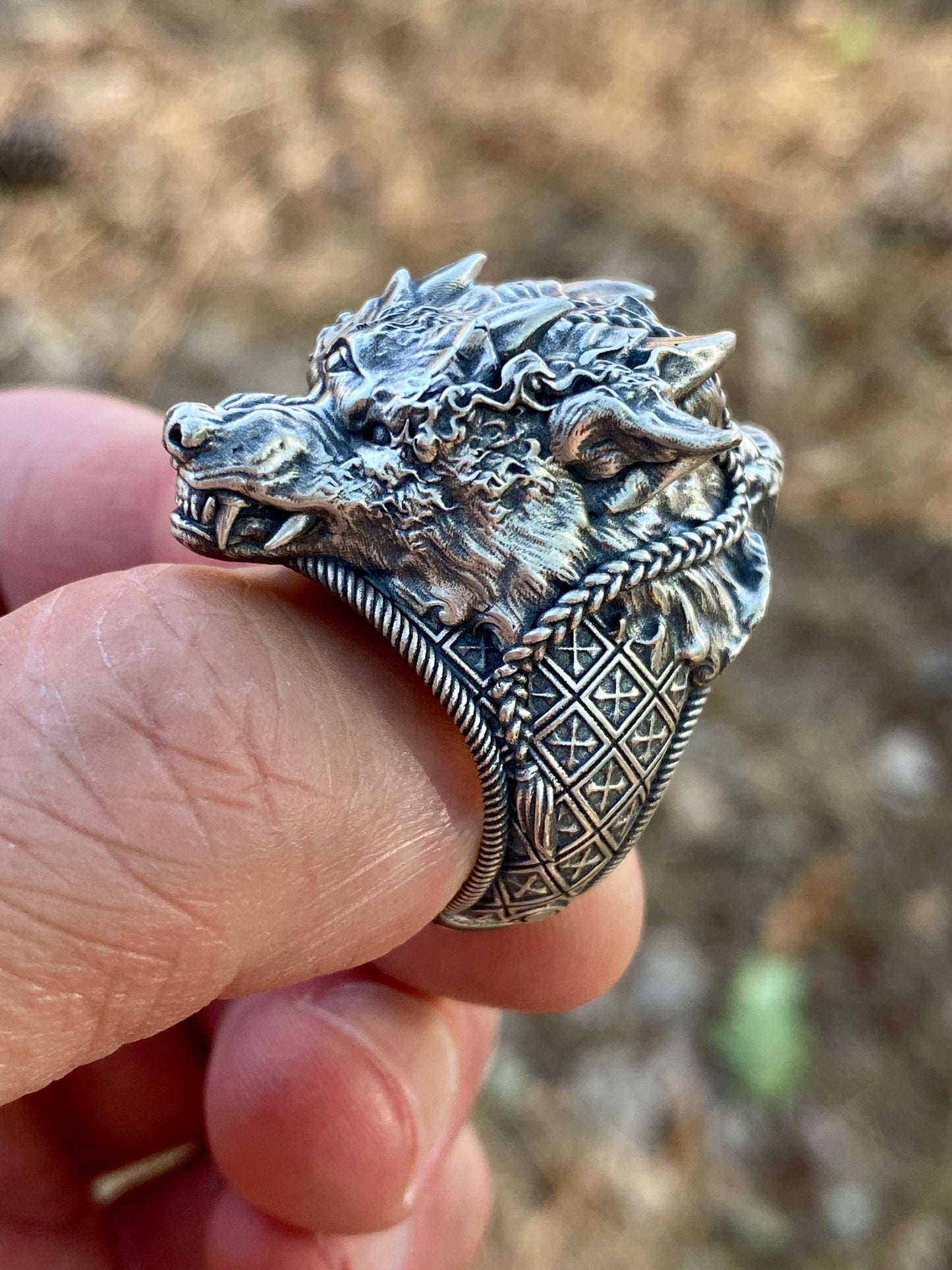Wolf Shaman Mega Sterling Silver