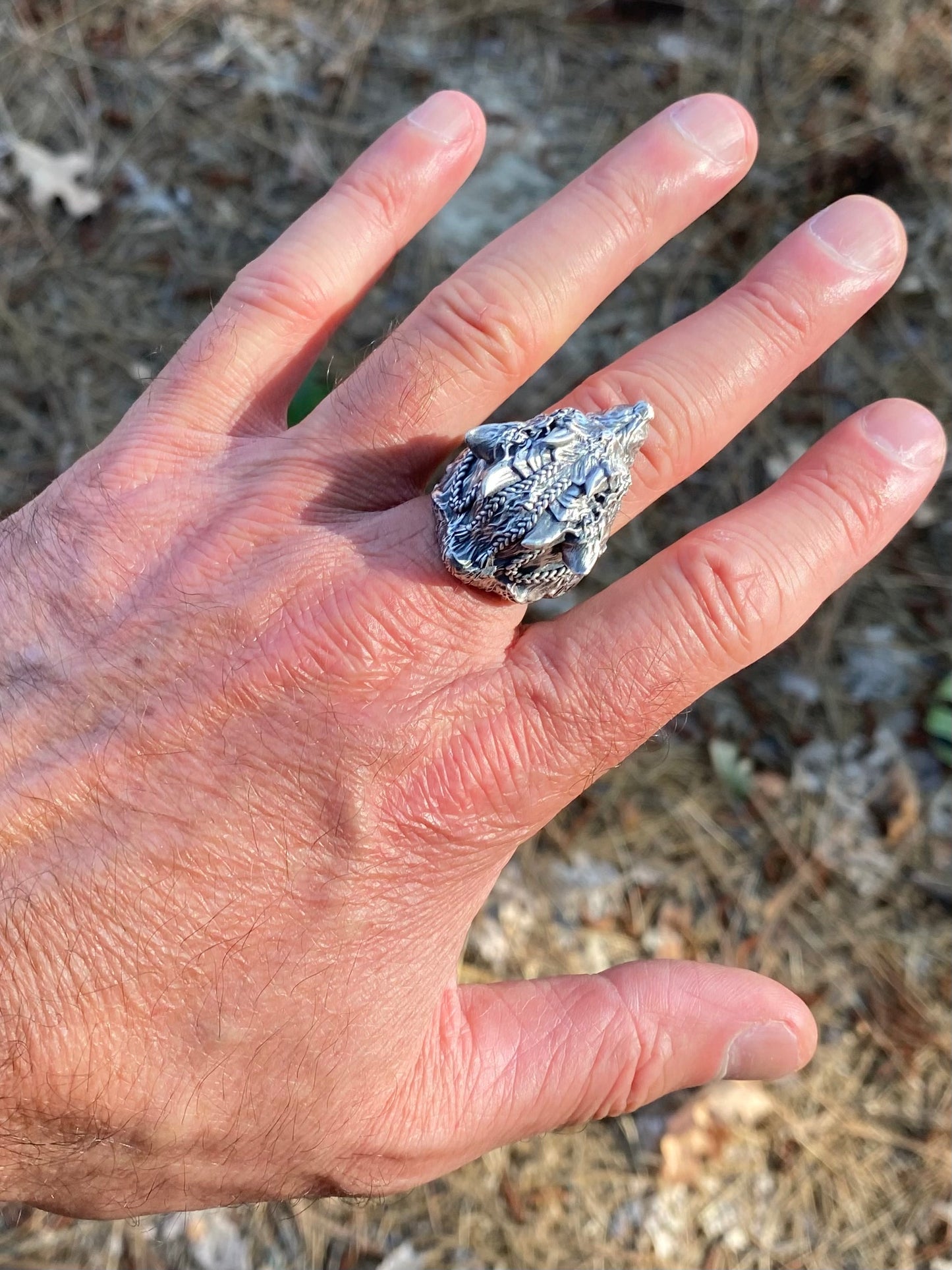Wolf Shaman Mega Sterling Silver