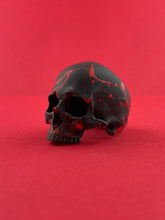 Load image into Gallery viewer, Black/w Red Splatter on Brass SIA HalfJaw Sz8