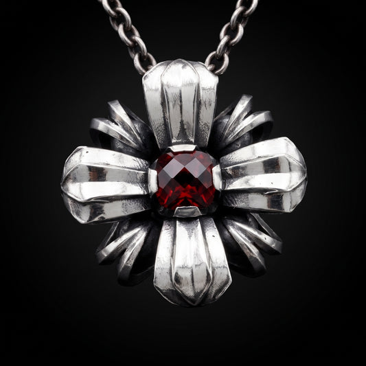Double-Sided Flower Pendant