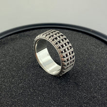 Load image into Gallery viewer, Bracketed Band Sterling Silver