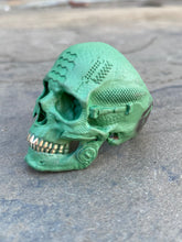 Load image into Gallery viewer, Green Ceramic on Brass TechSkull.1 Sz12.5