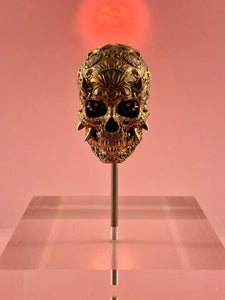 Escultura TechSkull.1 de Latón Pequeña