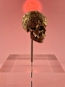 Escultura TechSkull.1 de Latón Pequeña