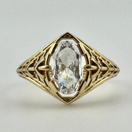 Vertebrae Diamond Ring Sz 7.5