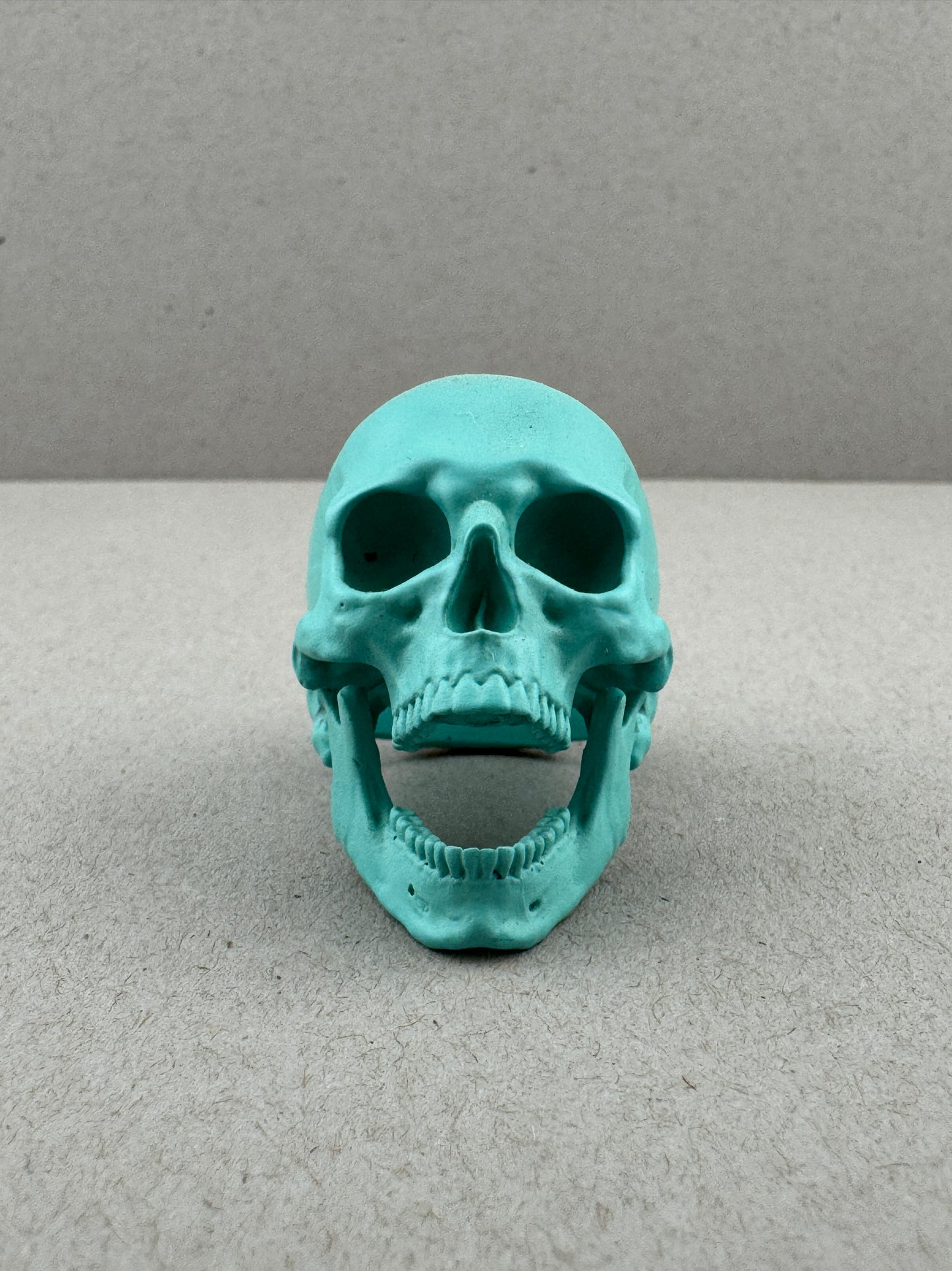 Sz11 Tiffany Blue Ceramic on Brass SIA OpenJaw Ring